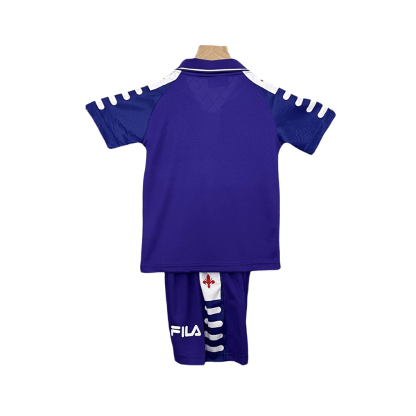 kids fiorentina 1998 99 retro soccer jersey home kits