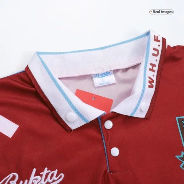 1991/92 west ham united retro jersey home