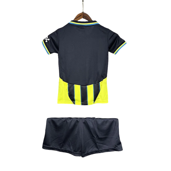 24-25 Manchester City Away Kids Kit Jersey+Shorts - Image 2