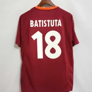 roma 2000/01 retro jersey home
