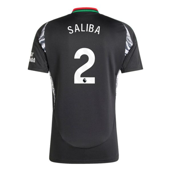 Arsenal 2024 2025 Saliba Children's Away Kit Jersey - Image 2