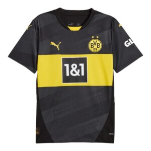 bvb dortmund away child kit shirt 2024 2025