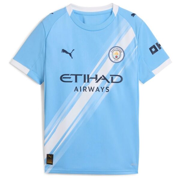 manchester city home kids kit shirt 2025 2026