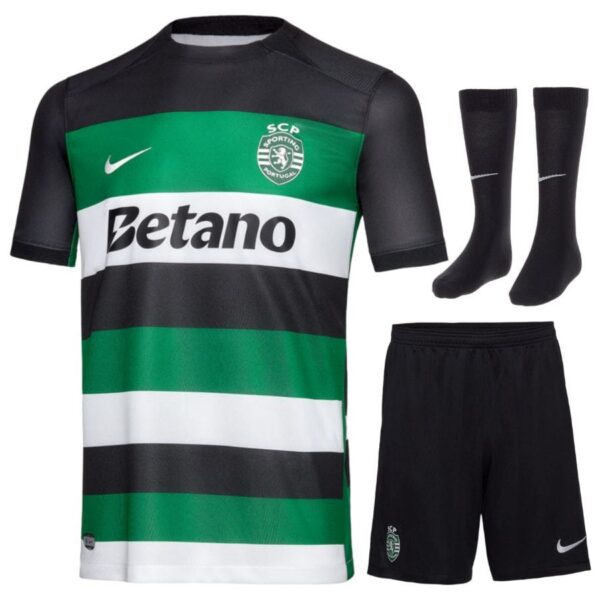 children’s sporting home kit jersey 2024 2025