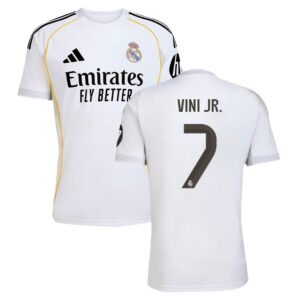 real madrid home jersey 2025 2026 vini jr.