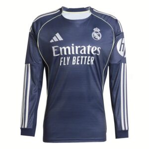 real madrid 2025 2026 away long sleeve jersey